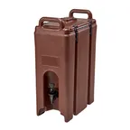 image of Cambro 500LCD131 Camtainer – 4‑3/4‑Gallon Insulated Plastic, Dark Brown, 9"W x 16½"D x 24¼"H, NSF