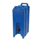 image of Cambro 500LCD186 Camtainer 4‑3/4‑Gallon Insulated Dispenser, 9W x 16½D x 24¼H, Navy Blue