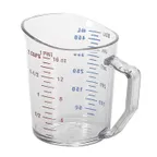 image of Cambro 50MCCW135 Measuring Cup - 1 Pint (16 oz) Polycarbonate Clear, Dishwasher Safe, NSF