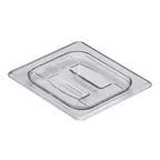image of Cambro 60CWCH135 Food Pan Cover – Clear Polycarbonate Handled Lid, 1/6 Size, NSF