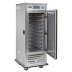image of Cambro ACU1826RS000 32" Mobile Air Curtain Refrigerator w/ Right Swing and Sliding Door, Bottom Mounted, (10) Full or (20) Half Size Trays