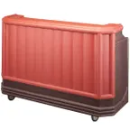 image of Cambro BAR730189 73" Portable Bar with 80 lb. Ice, 7 Bottle Speed Rail