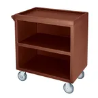image of Cambro SC330131 NSF Dark Brown Polyethylene 3-Shelf Service Cart - 33.13" x 20" x 34.63"