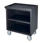 image of Cambro SC330S110 NSF Black Polyethylene 3-Shelf Service Cart - 33.13" x 20" x 34.63"