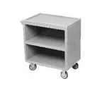 image of Cambro SC330S615 NSF Charcoal Gray Polyethylene 3-Shelf Service Cart - 33.13" x 20" x 34.63"