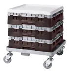 image of Cambro BR414167 Camrack Base Rack, Full Size, Brown Polypropylene, 19-3/4 x 19-3/4, 4-7/8 Inside Rack Height, NSF Certified