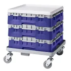 image of Cambro BR414186 Camrack Base Rack, Full Size, Navy Blue, Polypropylene, 19-3/4" x 19-3/4", 4-7/8" Inside Rack Height