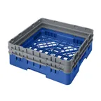 image of Cambro BR578168 Camrack Base Rack, Full Size, Blue, Polypropylene, 19-3/4 x 19-3/4, 6-1/2 Inside Rack Height