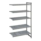 image of Cambro CBA186084V5580 Camshelving® Basics Plus Vented 5-Shelf Add On Unit - 18" x 60" x 84"