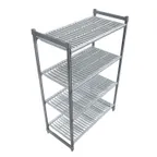 image of Cambro CBU244272V4580 Camshelving® Basics Plus Vented 4-Shelf Starter Unit - 24" x 42" x 72"