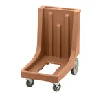 image of Cambro CD100HB157 Coffee Beige Camdolly Food Dolly with Handle and Rear Big Wheels