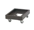 image of Cambro CD1420615 Camdolly Charcoal Gray Milk Crate Dolly with 3" Casters