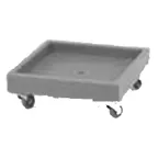 image of Cambro CD2020615 Camdolly Charcoal Gray Polyethylene Glass Rack Dolly, 22.5x22.5x8.25, 300 lbs, NSF