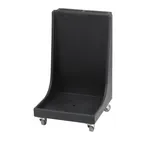 image of Cambro CD2020H110 Camdolly Black Dish Rack Dolly with Handle, 350 lb Capacity, Polyethylene Construction, 25-7/8"L x 22-3/16"W x 36-7/8"H