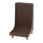 image of Cambro CD2020H131 Camdolly Dark Brown Glass Rack Dolly with Handle, 350 lb Capacity, 25.875L x 22.1875W x 36.875H