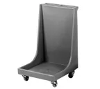 image of Cambro CD2020H615 Charcoal Gray Camdolly Glass Rack Dolly with Handle, 350 lb Capacity, 25.875L x 22.1875W x 36.875H