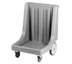 image of Cambro CD2020HB615 Camdolly Charcoal Gray Dish Rack Dolly with Handle, 350 lb Capacity, 26.5L x 26.25W x 36.625H