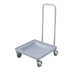 image of Cambro CDR2020H151 Camdolly Silver Plastic Glass Rack Dolly with Handle 23-3/8x21-3/8