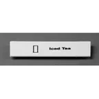 image of Cambro CECIT6000 Camrack Extender ID Clip, 5"L x 1-9/16"H, White ABS, Snap-On, Pre-Printed 'Iced Tea' Label