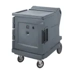 image of Cambro CMBH1826LF191 1-Section Heated Holding Cabinet, 1-Door, Solid Door, Holds 11x18"x26" Pans, Granite Gray, 110V