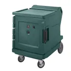 image of Cambro CMBH1826LF192 1-Door Heated Holding Cabinet, 42"H, Holds 11x18x26 Pans, Granite Green, Polyethylene Exterior