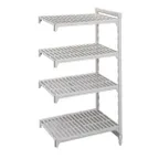 image of Cambro CPA183672V4480 Camshelving® Premium Vented 4-Shelf Add-On Shelving Unit - 18" x 36" x 72"