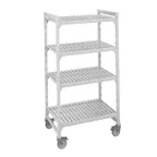 image of Cambro CPHU214267V4480 Camshelving® Premium 4-Shelf Vented Mobile Starter Unit - 21" x 42" x 67"