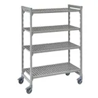 image of Cambro CPMU244867V4480 Camshelving® Premium 4-Shelf Vented Mobile Starter Unit - 24" x 48" x 67"