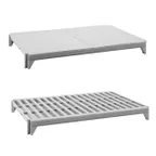 image of Cambro CPSK2148VS5480 Camshelving® Premium Shelf Plate Kit w/ 1 Solid and 4 Vented Shelves - 21"W x 48"L