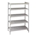 image of Cambro CPU243084V5PKG Camshelving® Premium Vented 5-Shelf Starter Shelving Unit - 24" x 30" x 84"