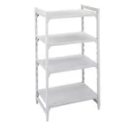 image of Cambro CPU244272S4480 Camshelving® Premium Solid 4-Shelf Starter Shelving Unit - 24" x 42" x 72"