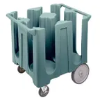 image of Cambro DC1225401 Slate Blue Polyethylene Dish Dolly Cart, 32-3/4L x 27-1/2W x 32H, 240 Plate Capacity