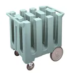 image of Cambro DC575401 6 Column Slate Blue Polyethylene Dish Caddy Cart 360 Plates 32-5/8"W