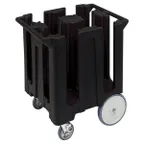 image of Cambro DC825110 Dish Caddies Cart, 28.75"W x 23.75"L x 32"H, 180 Plates, Black, Polyethylene, NSF