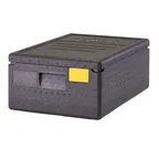 image of Cambro EPP140SW110 Cam GoBox Insulated Food Pan Carrier, 28.5 Qt., Top Load, Black, Polypropylene, 100% Recyclable