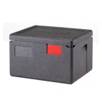 image of Cambro EPP260SW110 Cam GoBox Insulated Food Pan Carrier, 17.9 Qt., Top Load, Black, Polypropylene, 100% Recyclable