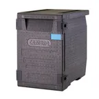 image of Cambro EPP400110 Cam GoBox® Black Front Loading Insulated Food Pan Carrier w/ 4 Pan Capacity