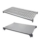 image of Cambro ESK2448VS5580 Camshelving® Elements Shelf Plate Kit w/ (4) Vented and (1) Solid Shelf - 24"W x 48"L