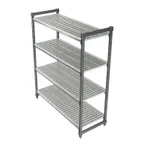 image of Cambro EXU213084V4480 Camshelving® Elements 4 Shelf Vented Stationary Starter Unit - 21" x 30" x 84"