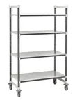 image of Cambro EXHD216078S4480 Camshelving® Elements XTRA High Density Mobile Starter Unit, Solid 4-Shelf