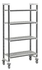 image of Cambro EXHD216078V4480 Camshelving® Elements XTRA High Density Mobile Starter Unit, Vented 4-Shelf