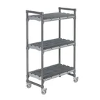 image of Cambro EXMU246078DRPKG 48" x 24" 78" Camshelving Elements XTRA Series Mobile Drying Rack Cart, Speckled Gray