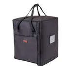 image of Cambro GBP1018110 GoBag Pizza Delivery Bag, 19"x19"x23", 10 Pizza Capacity, Nylon Exterior, Black, Insulated with Sewn-in Straps
