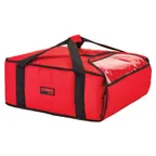 image of Cambro GBP318521 GoBag Pizza Delivery Bag, 17-1/2" x 20" x 7-1/2", Red, Nylon Exterior, High Density Insulation, Machine Washable