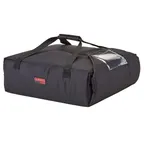 image of Cambro GBPP216110 GoBag Premium Pizza Delivery Bag, 17-1/4" x 17-1/2" x 7-1/2", Black Nylon Exterior, High Density Insulation, (2) 16" or (3) 14" Pizza Capacity, Made in USA