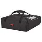 image of Cambro GBPP318110 GoBag Premium Pizza Delivery Bag, 19"x20"x9", Nylon, Black, 3-4 Pizza Capacity, Insulated, Made in USA