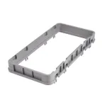 image of Cambro HE3151 Open Extender, Half Size, Soft Gray, 19-3/4" x 9-7/8" x 2", Adds 1-5/8" to Rack Height for Camracks