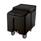 image of Cambro ICS125L110 Plastic Mobile Ice Bin / Ice Caddy, 125 lb, Black
