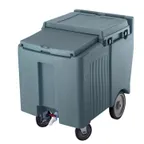 image of Cambro ICS125L191 Plastic Mobile Ice Bin / Ice Caddy, 125 lb, Granite Gray