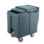 image of Cambro ICS175L191 Plastic Mobile Ice Bin / Ice Caddy, 175 lb, Granite Gray